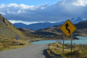 Mountain roads – here in the Chilean Andes – and other anthropogenic disturbances have a large effect on the local environment, and consequently on regional plant species distributions. 
