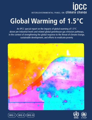 IPCC Special Report 1.5 degrees cover